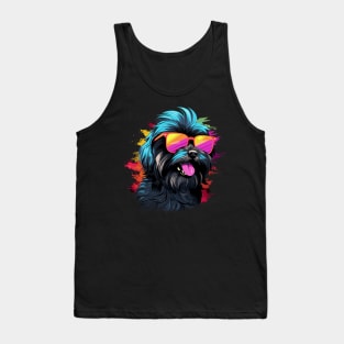 Retro Wave Havanese Dog Shirt Tank Top